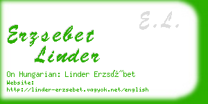 erzsebet linder business card